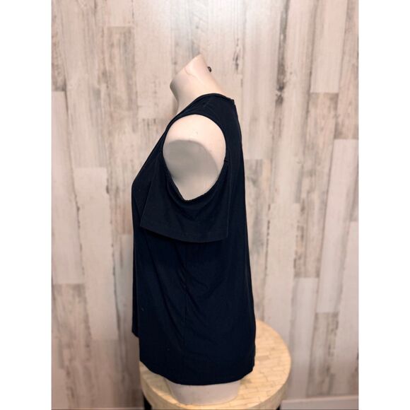 Glitz Navy Cold Shoulder Cutout Short Sleeve Top – Size 2X - Picture 2 of 8